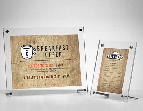 làm kệ mica để bàn